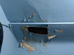 hole in plaster ceiling