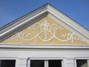 plaster design on house