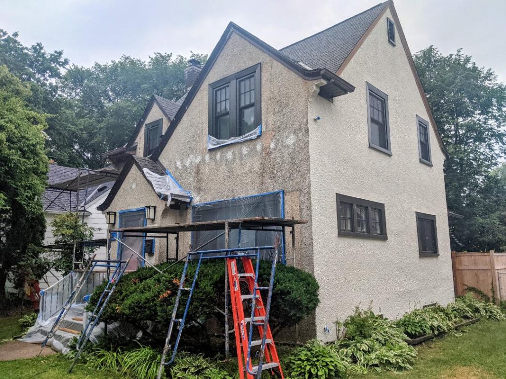 Residential Stucco Restoration Before Image