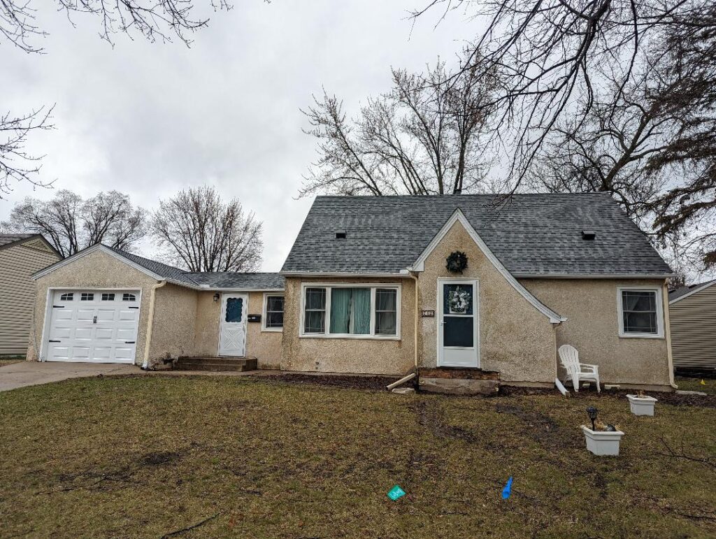 stucco restoration before image