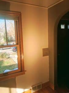 wall plaster repair after image