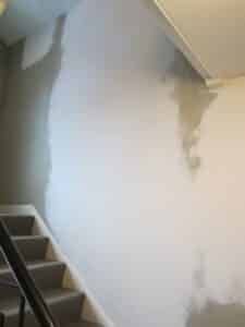 Image of Stairway plaster after repairs were made